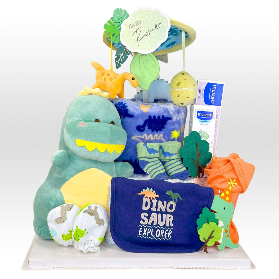 LITTLE DRAGON REX DIAPER CAKE