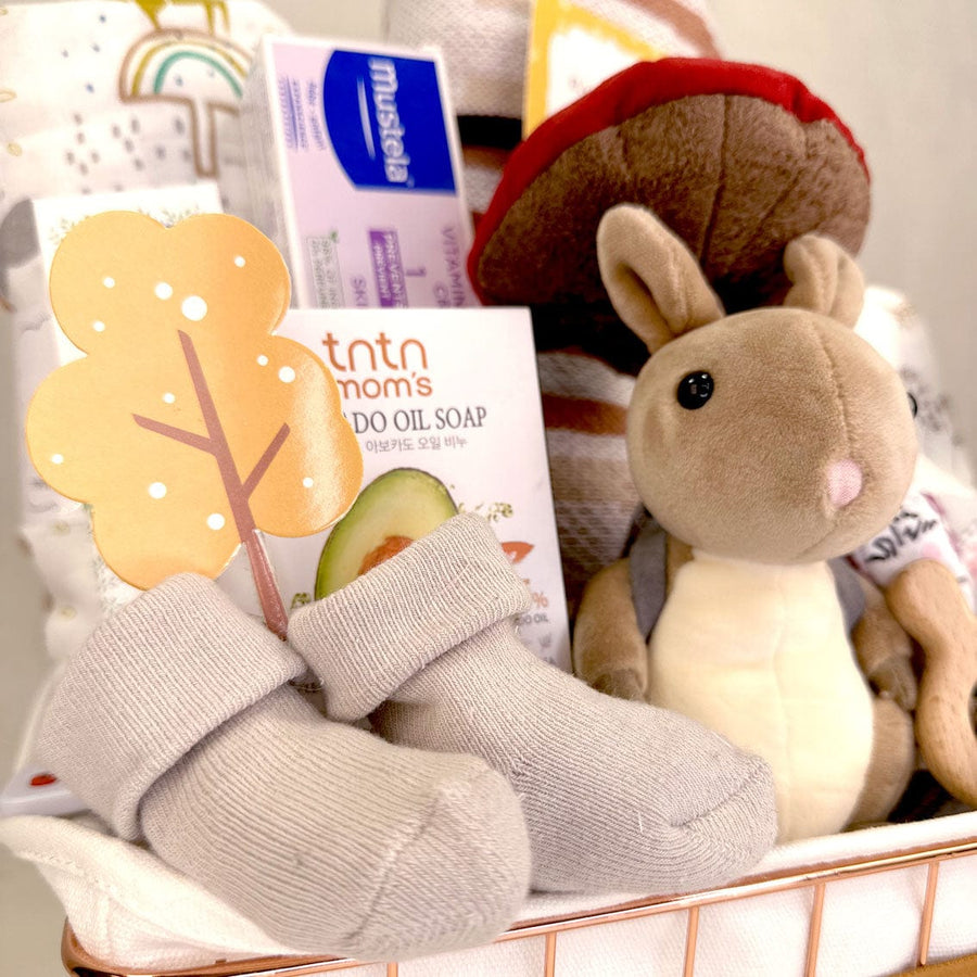 COSY BABY HAMPER｜Baby Socks｜Avocado Oil Soap Bar｜舒適嬰兒禮籃｜初生嬰兒襪｜牛油果油番皂